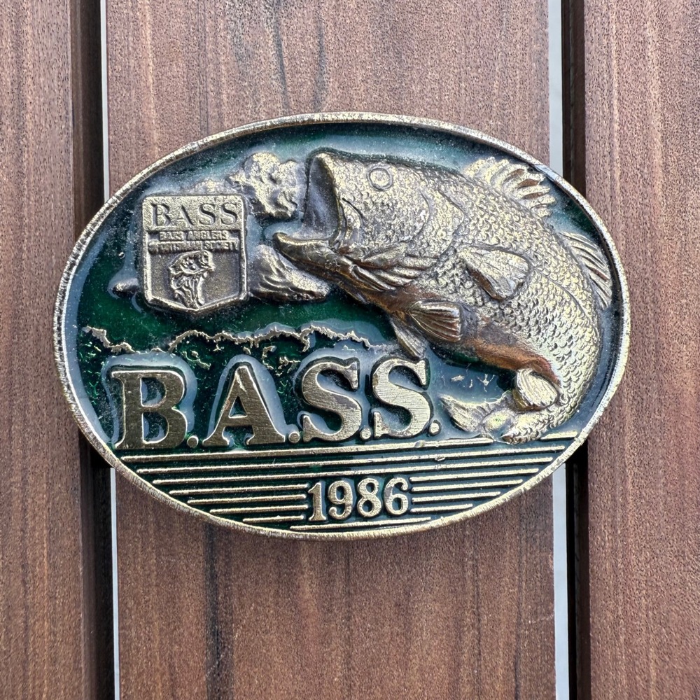 Vintage BASS Member 1986 Limited Edition‎ Belt Buckle Mens USA